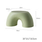 Elegant Yellow Minimalist Footstool - Durable & Anti-Slip