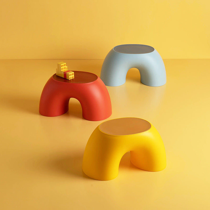 Elegant Yellow Minimalist Footstool - Durable & Anti-Slip