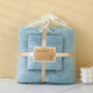 Soft Beige Absorbent Towel Set - Wrap & Bath Towels