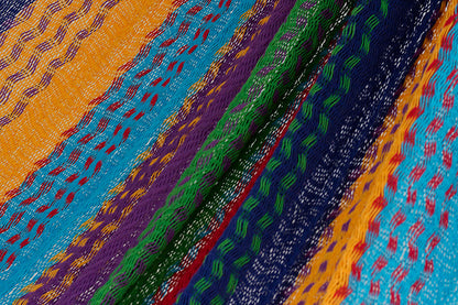Queen Size Cotton Mexican Hammock in Coloring Color