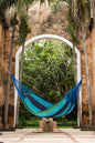 Queen Size Cotton Mexican Hammock in Oceanica Colour