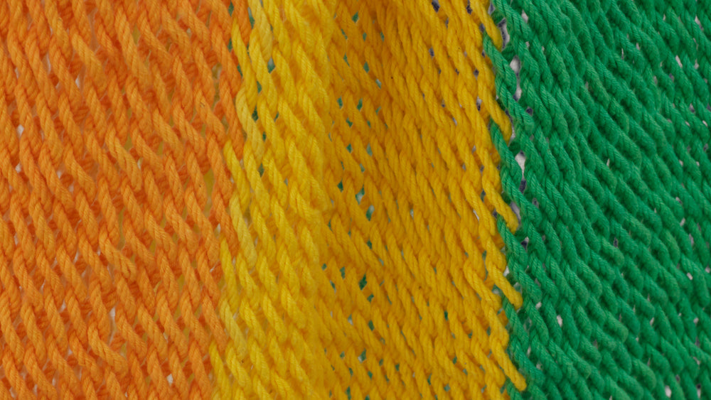 Extra Large Outdoor Cotton Mexican Hammock Chair In Rainbow Colour