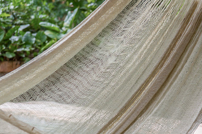 Jumbo Size Super Nylon Mexican Hammock In Cream Colour
