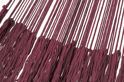 Outdoor Undercover Cotton Hammock King Maroon