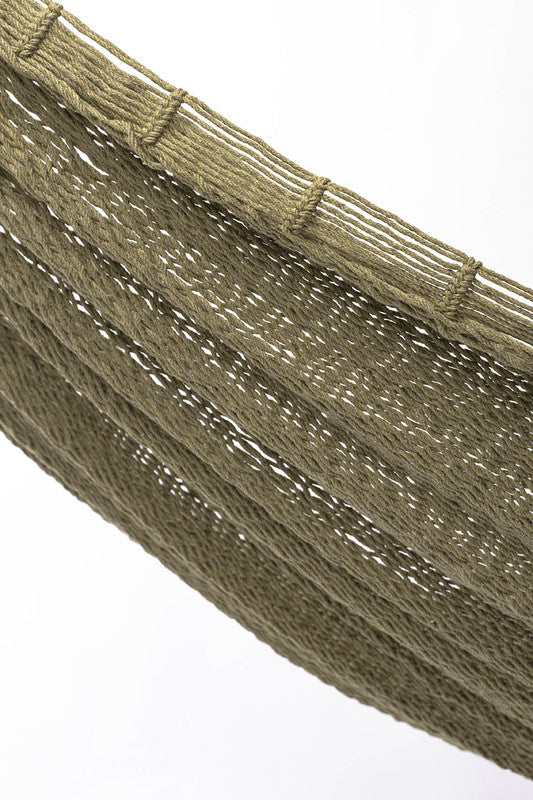 Outdoor Undercover Cotton Hammock King Size Cedar