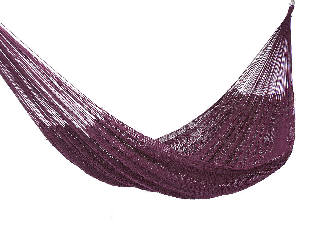 Outdoor Undercover Cotton Hammock King Size Maroon