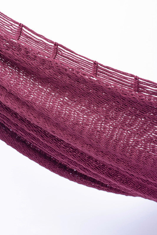 Outdoor Undercover Cotton Hammock King Size Mexican Pink