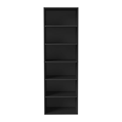 Wardrobe Shelf Unit 6 Shelves Black