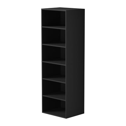 Wardrobe Shelf Unit 6 Shelves Black