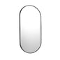 Wall Mirror Oval Black & Gold 84x50cm
