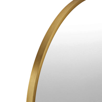 Wall Mirror Oval Black & Gold 84x50cm