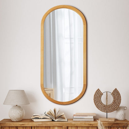 Wall Mirrors Oval Black 76x31cm
