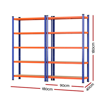 5 x 1.8M Garage Shelving Warehouse Rack - Nigel 3Apr 2025