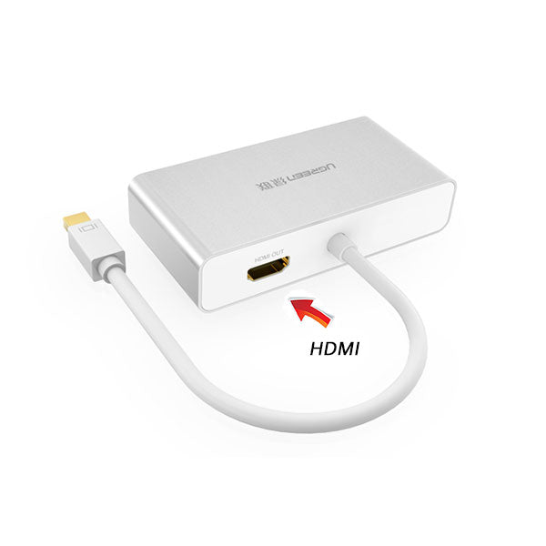3-In-1 Mini Displayport To Hdmi&Vga&Dvi Converter - White (10438)