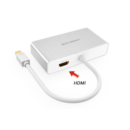 3-In-1 Mini Displayport To Hdmi&Vga&Dvi Converter - White (10438)