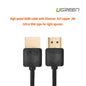 High Speed With Ethernet Full Copper Ultra Slim Hdmi Cable 2M (11199)