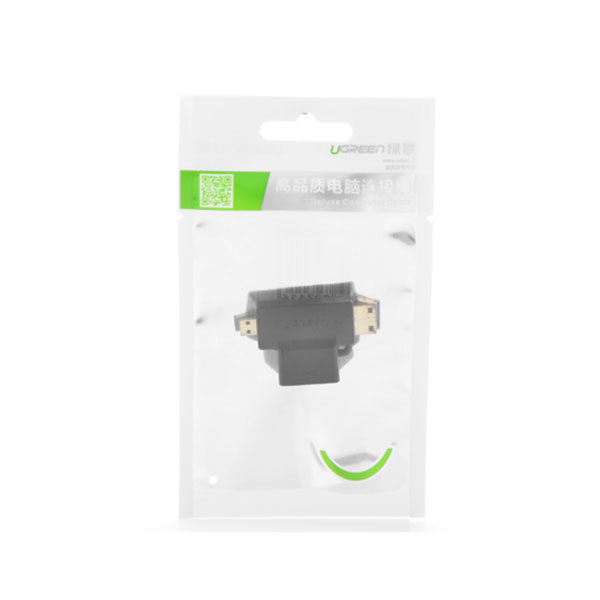 Micro Hdmi + Mini Hdmi Male To Hdmi Female Adapter (20144)