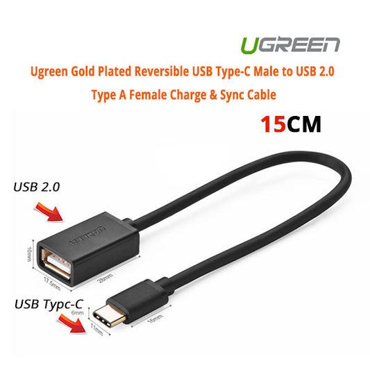 Usb Type-C Male To Usb 2.0 Type A Female Charge & Sync Cable (30175)