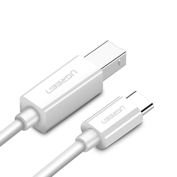 Type C To Usb-B Cable White 1.5M 40417