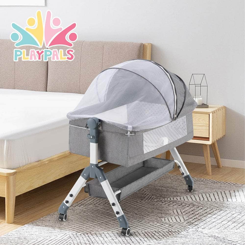 Baby Cot Crib Bed Portable Bassinet Bedside Sleeper Adjustable