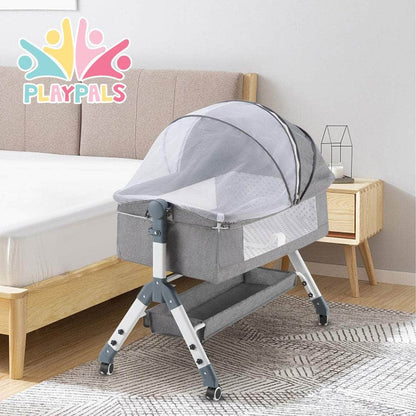 Baby Cot Crib Bed Portable Bassinet Bedside Sleeper Adjustable