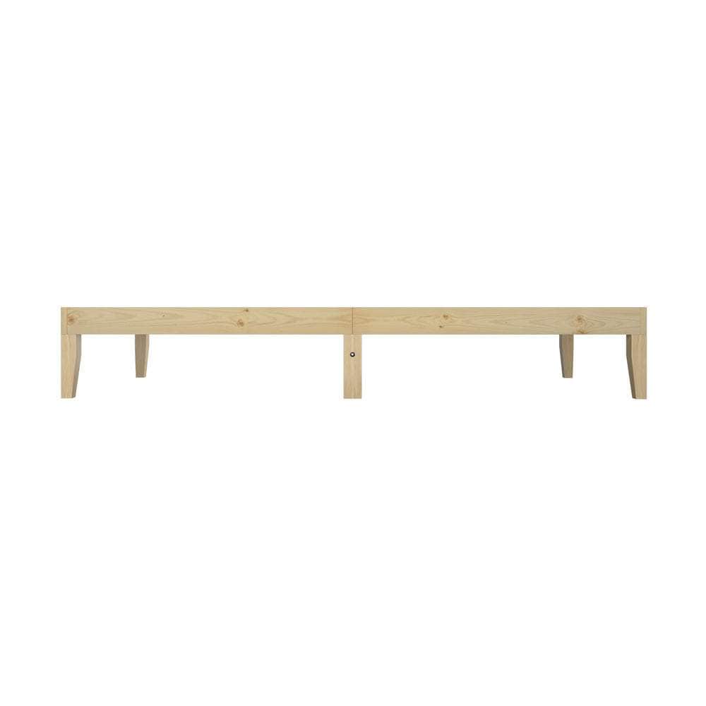 Bed Frame King Single Pine Wood Bed Base
