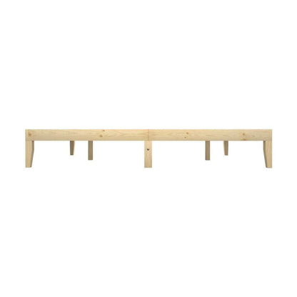 Bed Frame King Size Pine Wood Bed Base