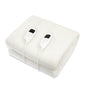 Heated Electric Blanket Fitted Fleece Underlay Throw - Double