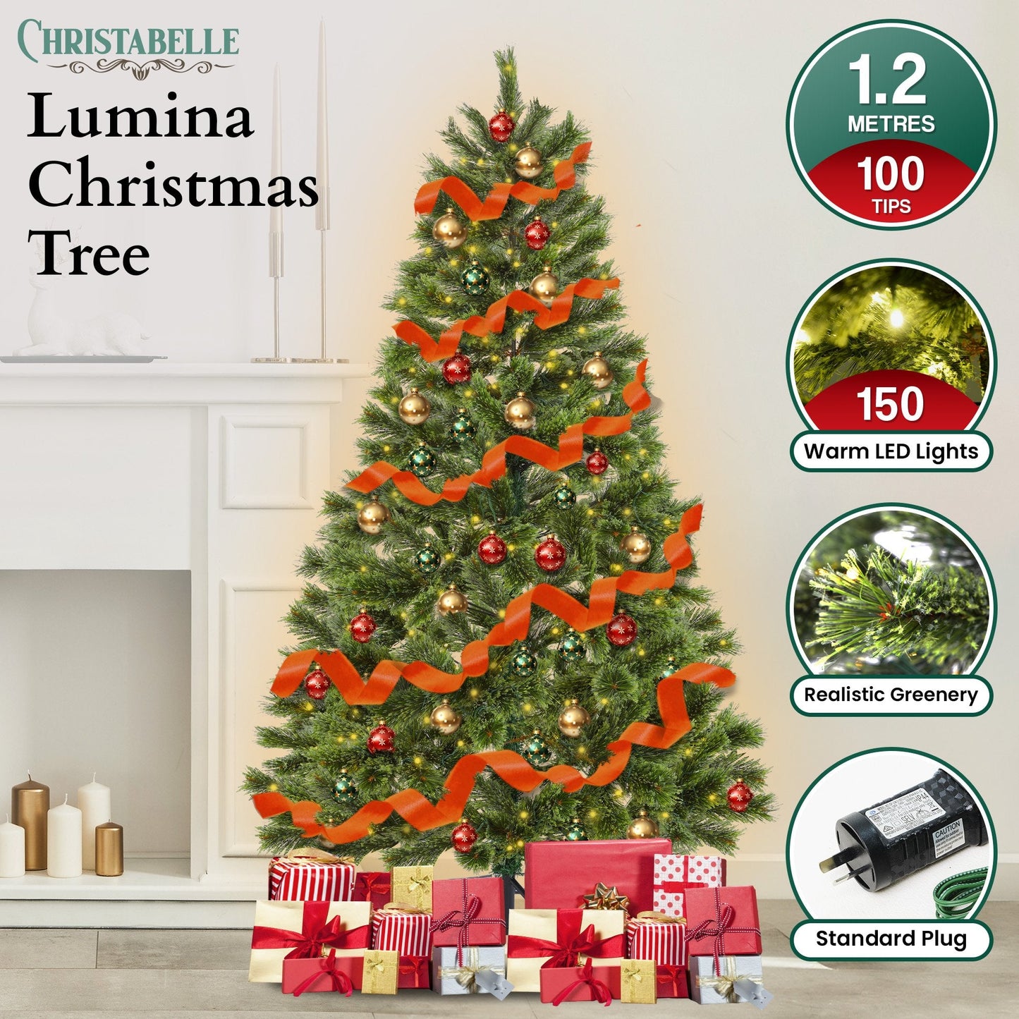 1.2m Lumina Pine Christmas Tree