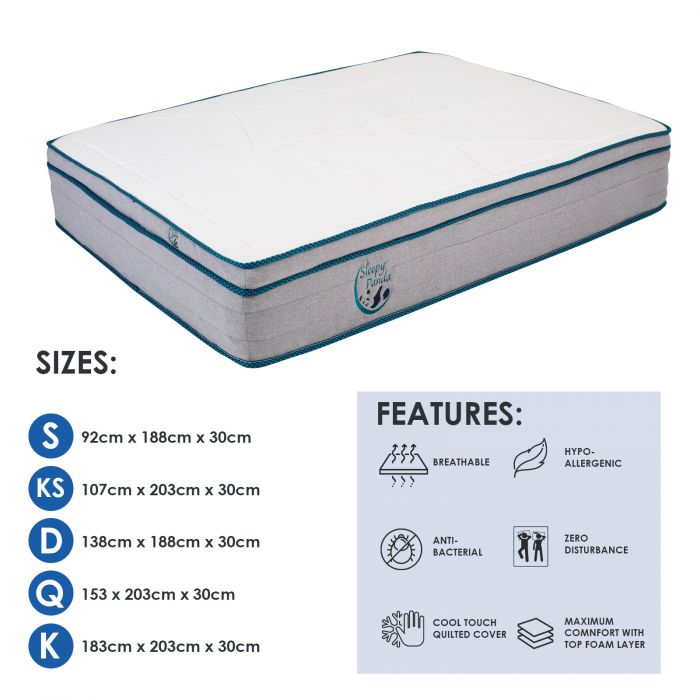 H&L Cool gel memory foam Pocket Spring Mattress