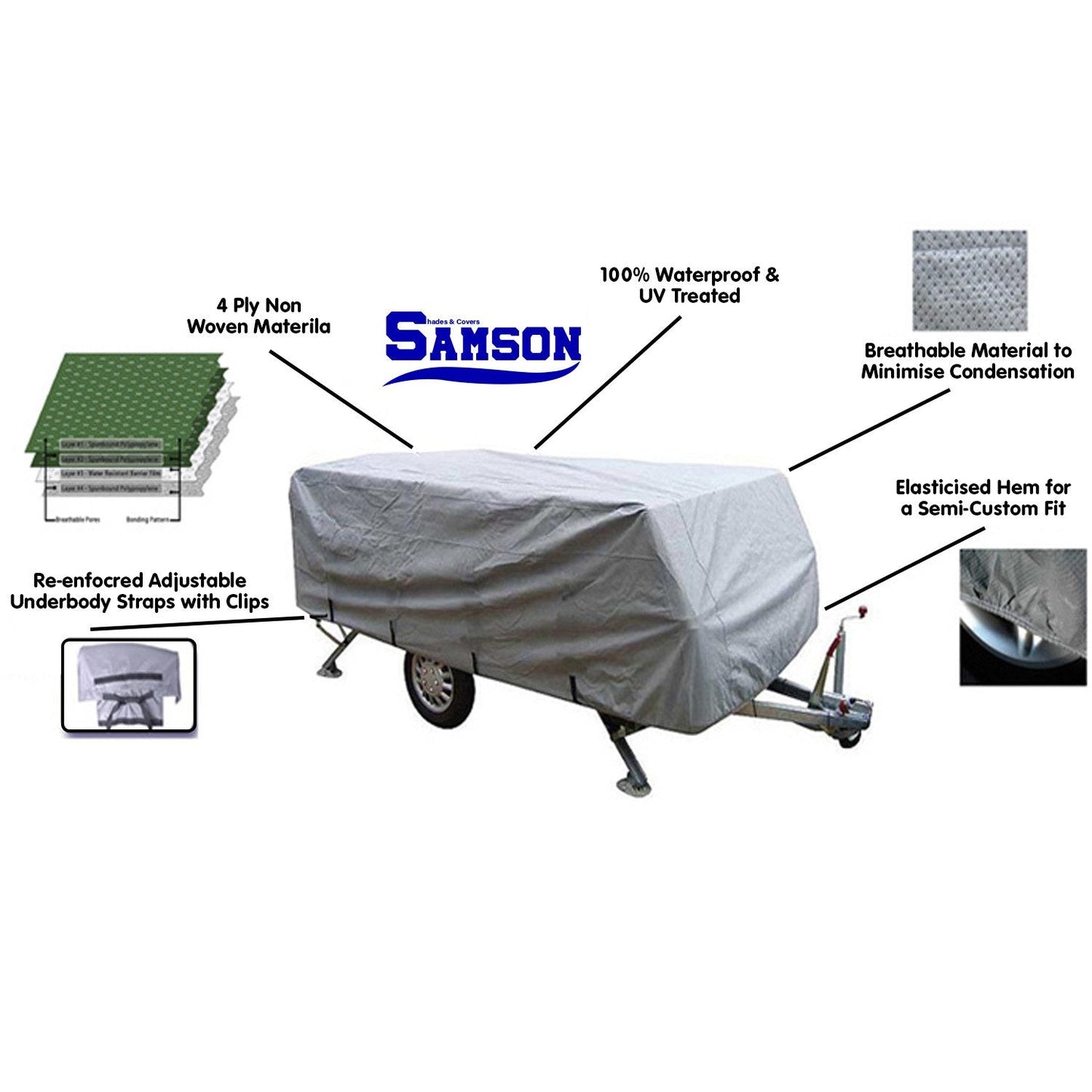 Heavy Duty Trailer Camper Cover