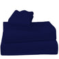 Navy Cotton microfibre 1000TC 4pc Queen sheet set