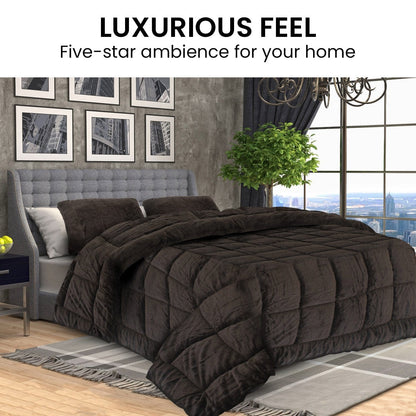 Faux Mink Comforter Quilt Doona Duvet 800GSM - Queen
