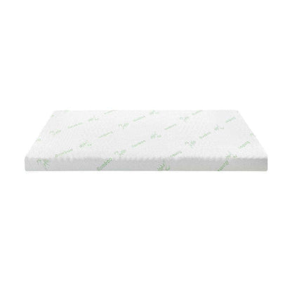 King Single 8CM Memory Foam Mattress Topper Cool Gel Bed Bamboo Cover 7-Zone
