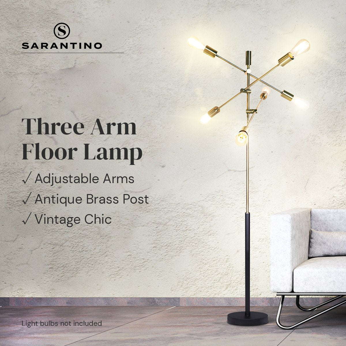 6-Light Metal Sputnik Floor Lamp