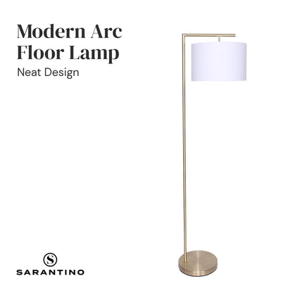 90-Degree Modern Arc Floor Lamp