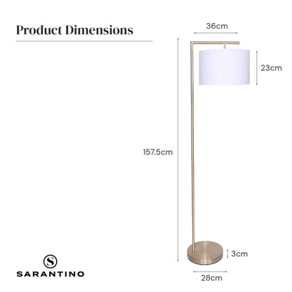 90-Degree Modern Arc Floor Lamp