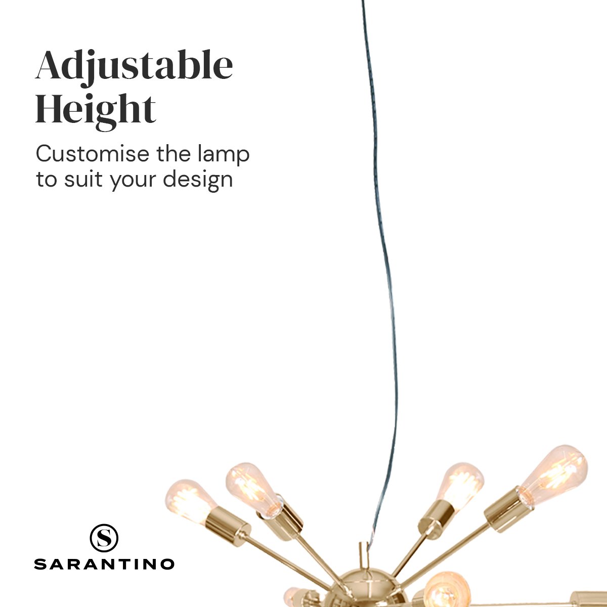 15-Light Hanging Chandelier