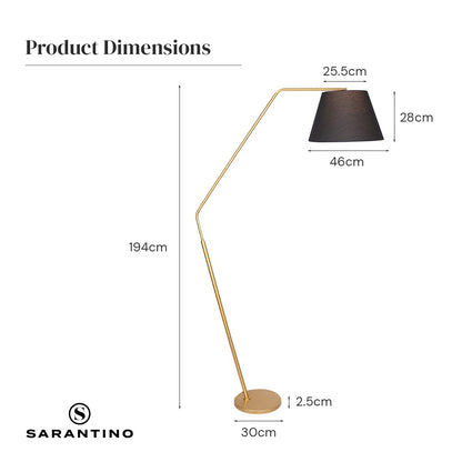 Arc Floor Lamp with Empire Shade