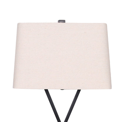 Metal Table Lamp with X Stand