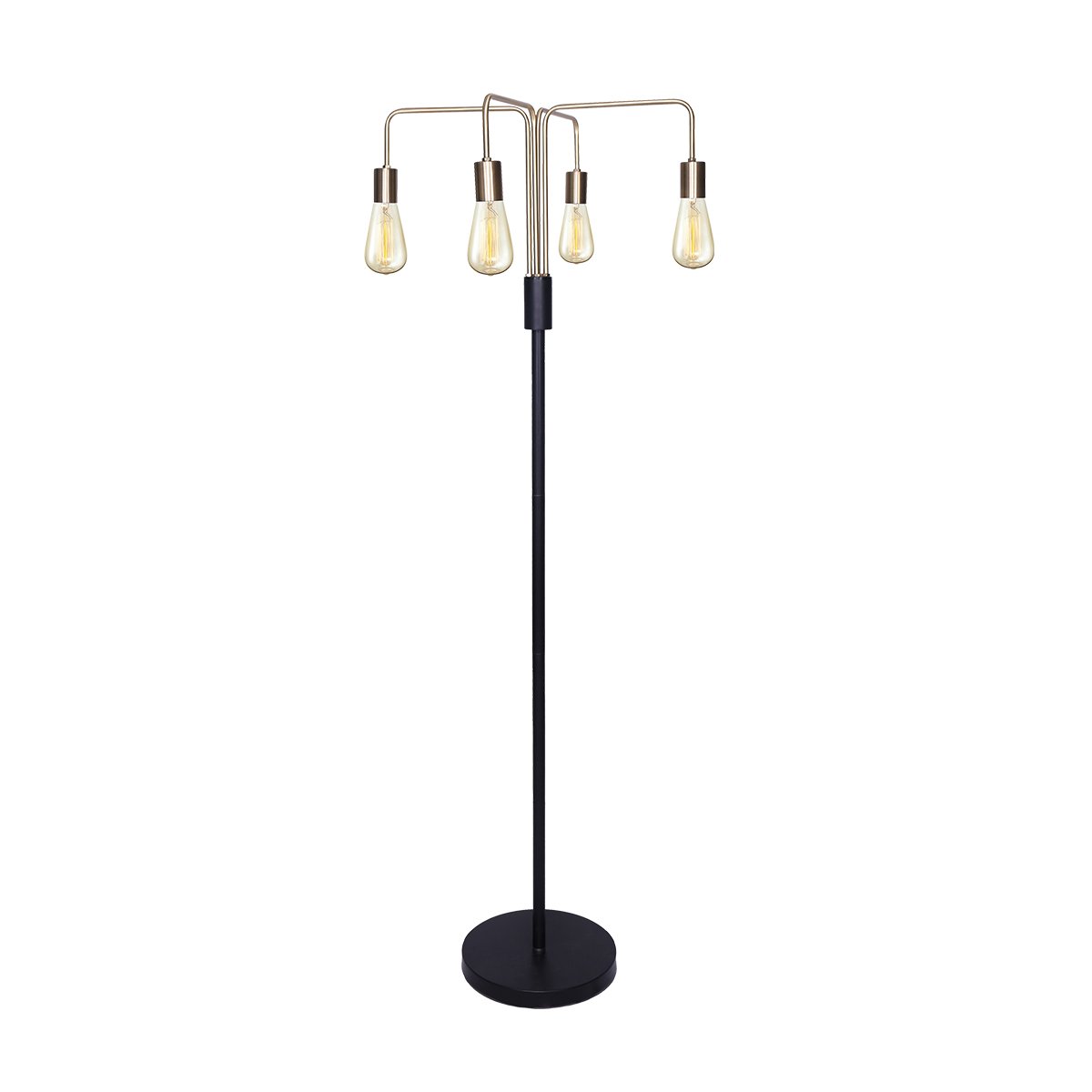 Illuminate Your Space: 4-Light Industrial Floor Lamp