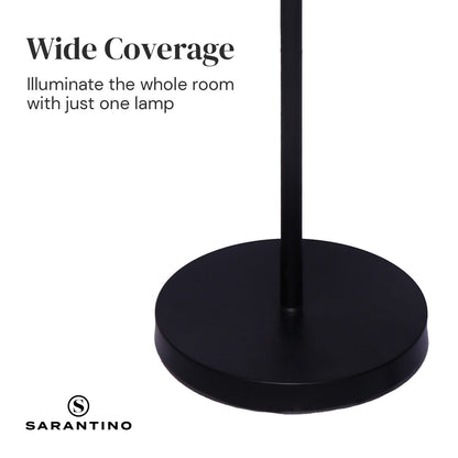 Illuminate Your Space: 4-Light Industrial Floor Lamp