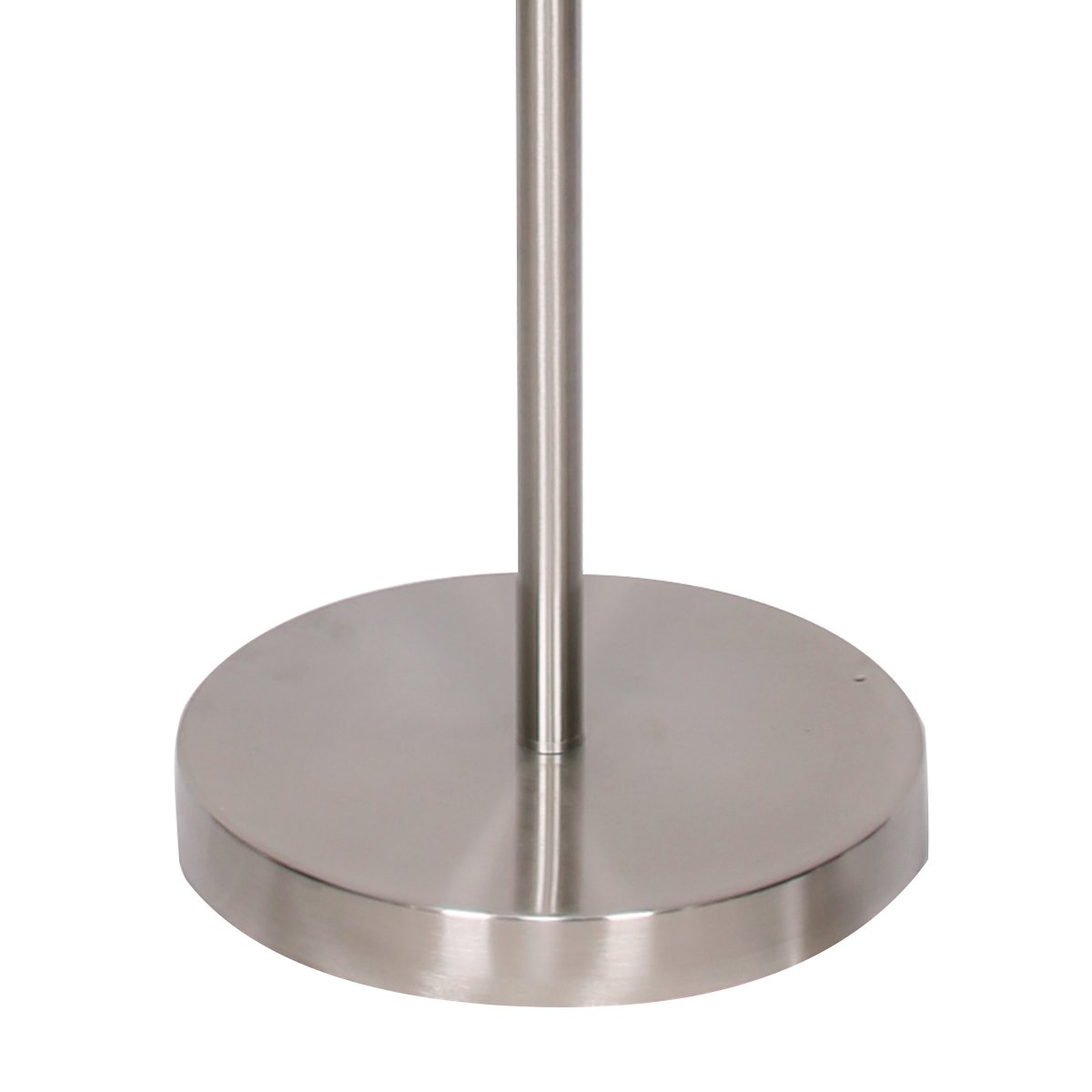 Brushed Nickel Height-Adjustable Metal Floor Lamp