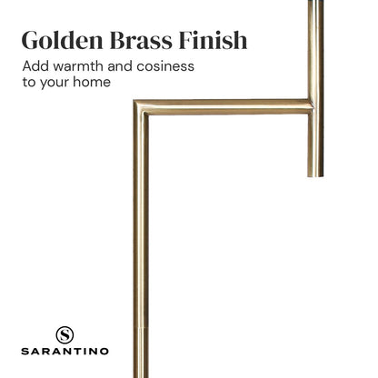 Metal Floor Lamp - Antique Brass