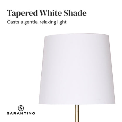 Metal Floor Lamp - Antique Brass