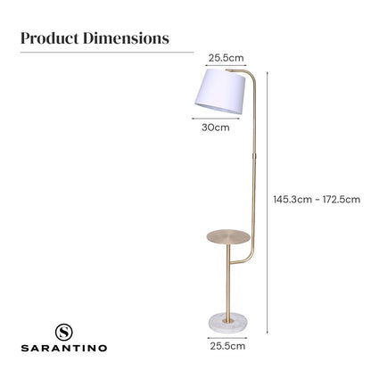 Floor Lamp With Metal End Table