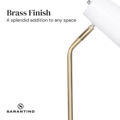 White/Brass Table Lamp