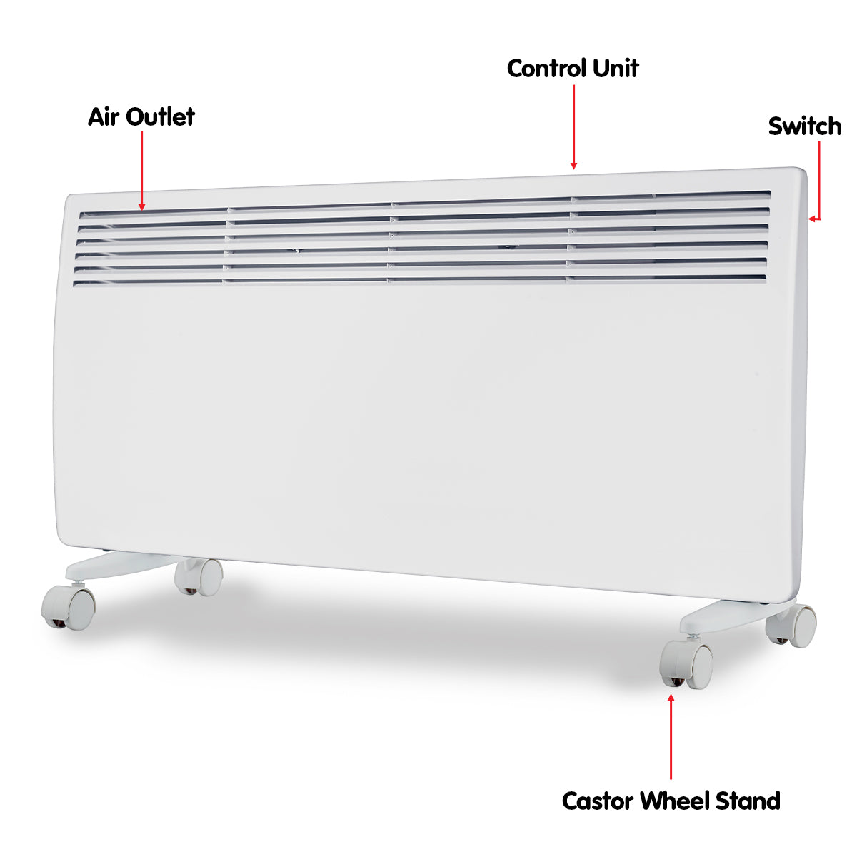 Dm-24wt 2400w electric panel heater