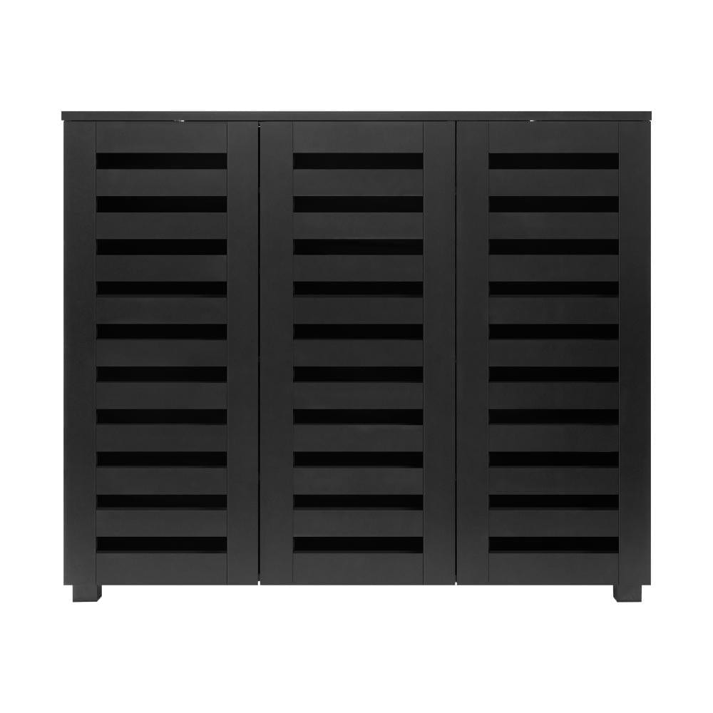 Organize Your Shoes with a Sleek 30-Pair Shoe Rack in Black