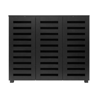 Organize Your Shoes with a Sleek 30-Pair Shoe Rack in Black